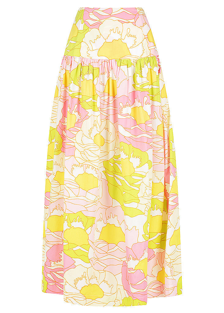 Drop Waist Maxi Skirt