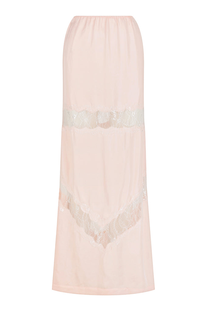 Lace Panel Slip | Lace Panel Maxi Skirt