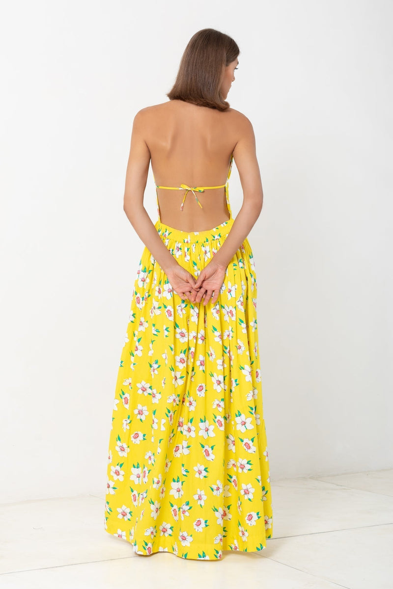 Open Back Maxi Dress