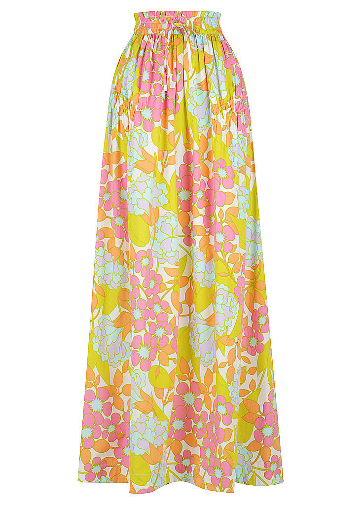 Drawstring Maxi Skirt