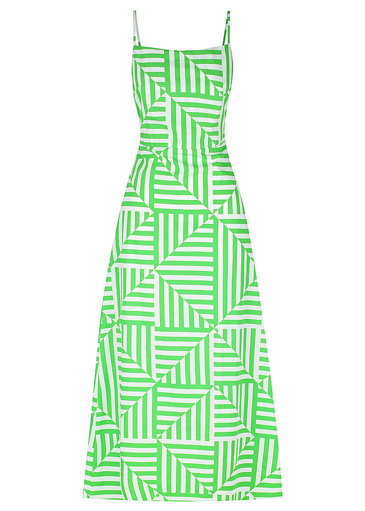 Square Neck Tie Up Dress