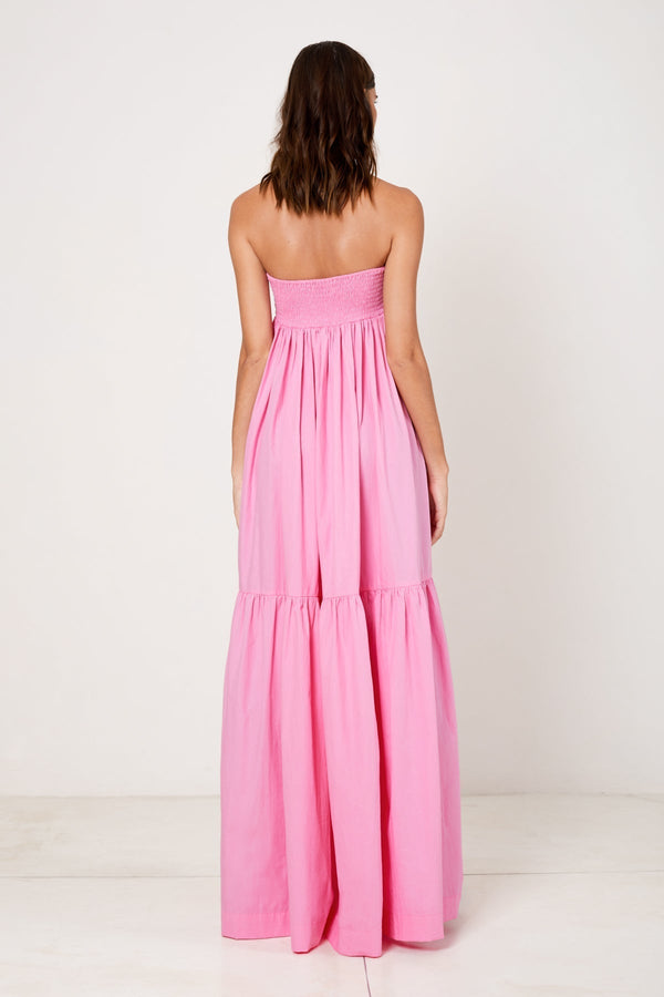 Sweetheart Tiered Maxi Dress