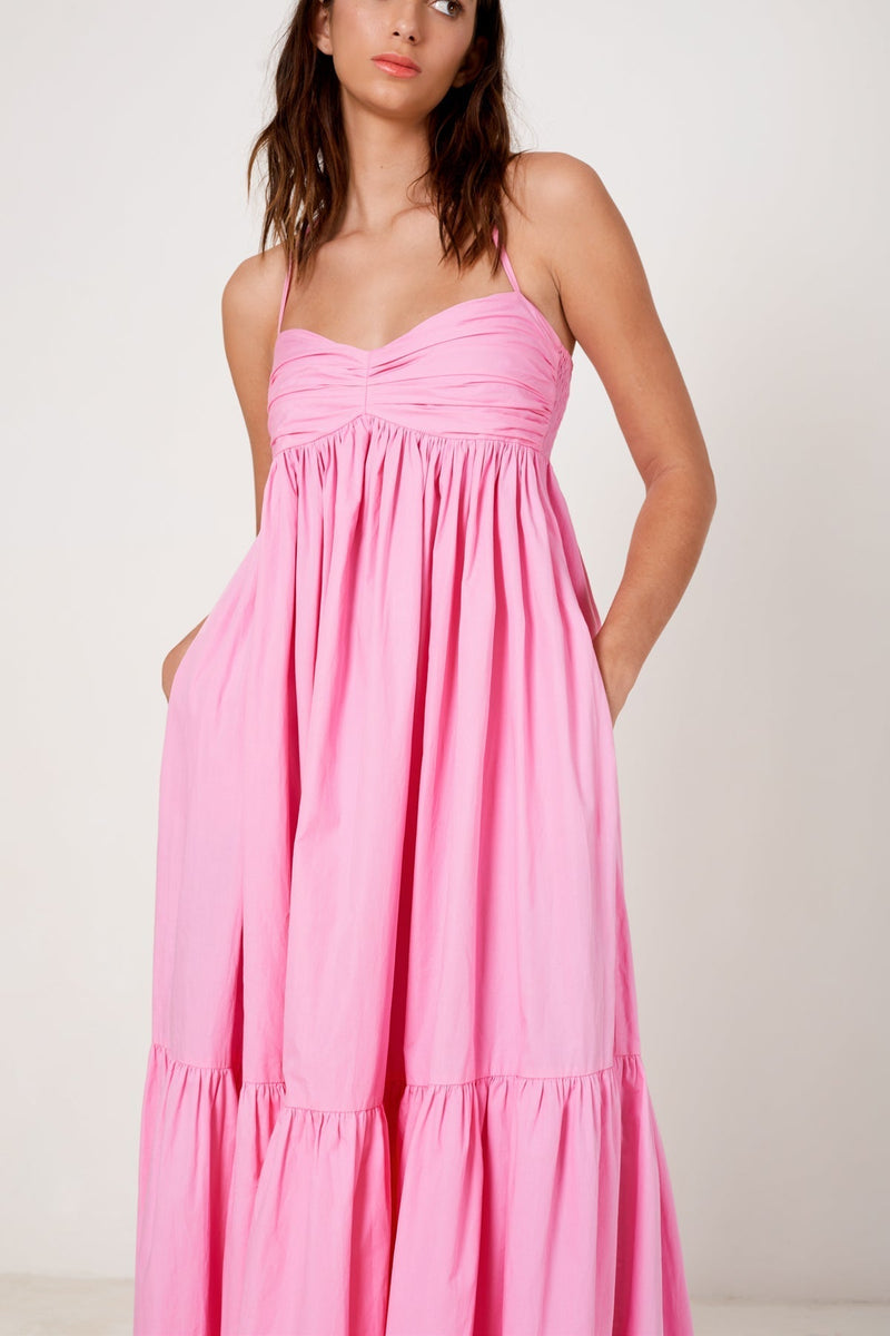 Sweetheart Tiered Maxi Dress