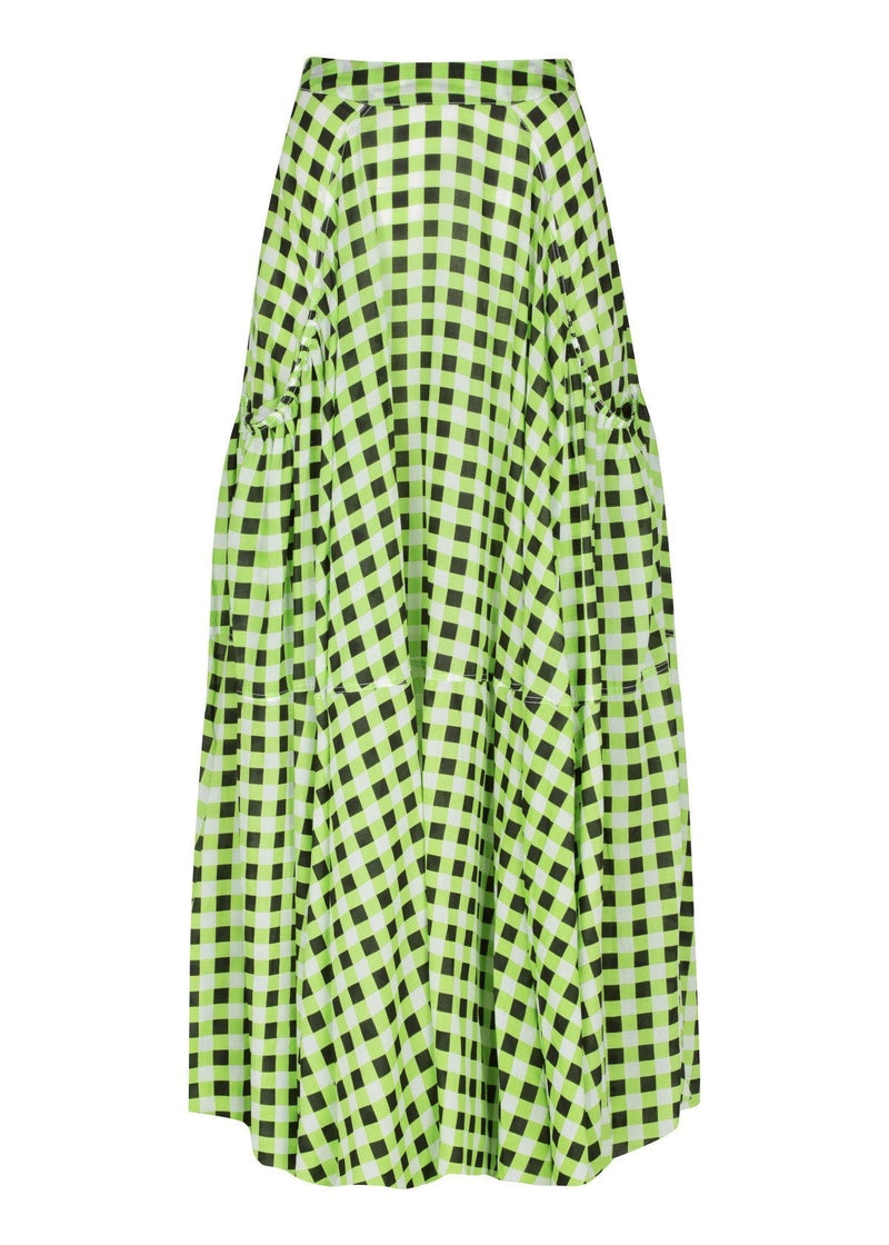 Checkmate Lime Skirt