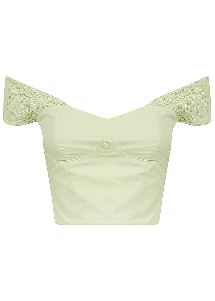 Shirred Shoulder Top