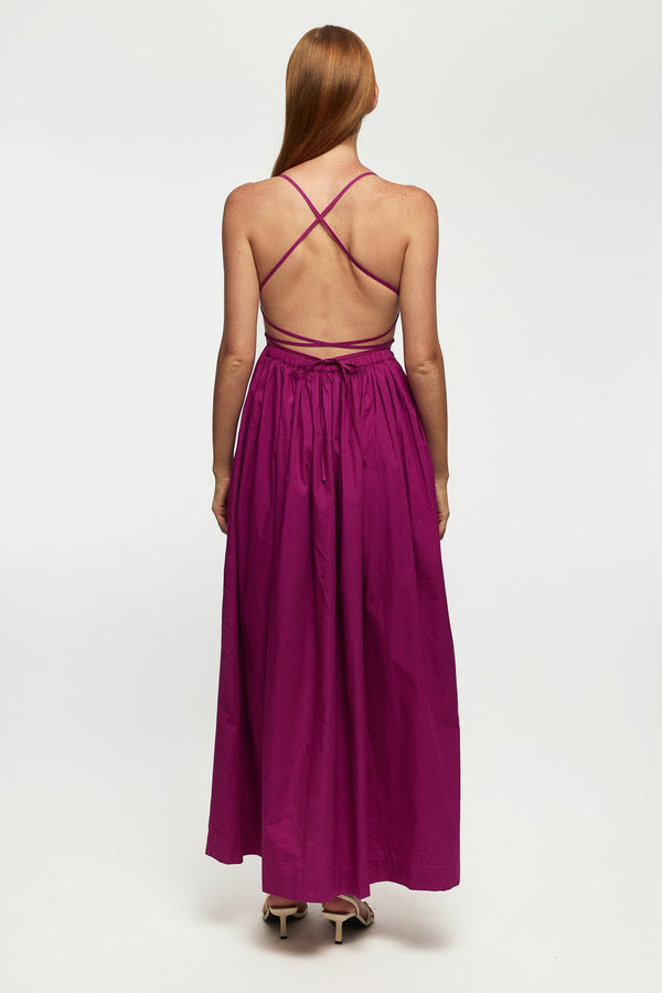 Cross Back Midi Dress