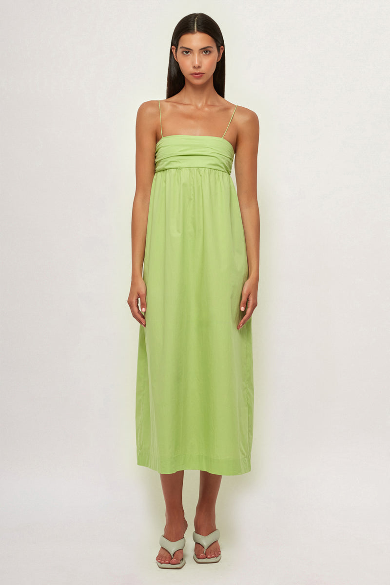 Ruched Bandeau Midi