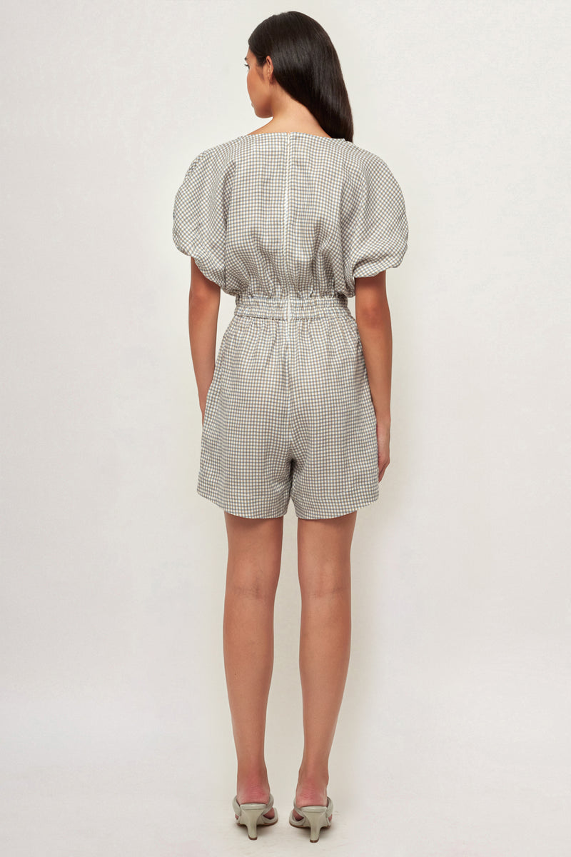 ¾ Sleeve Romper