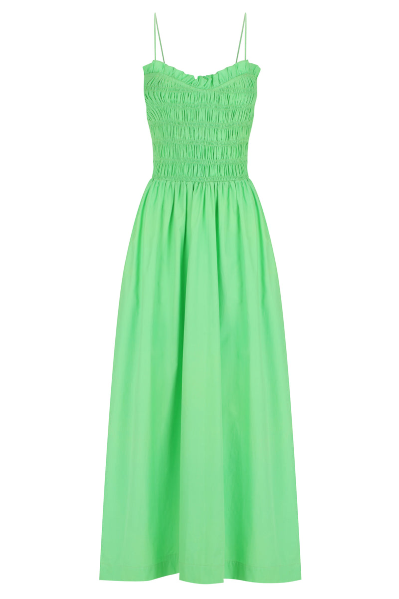 Ruffled Bodice Midi