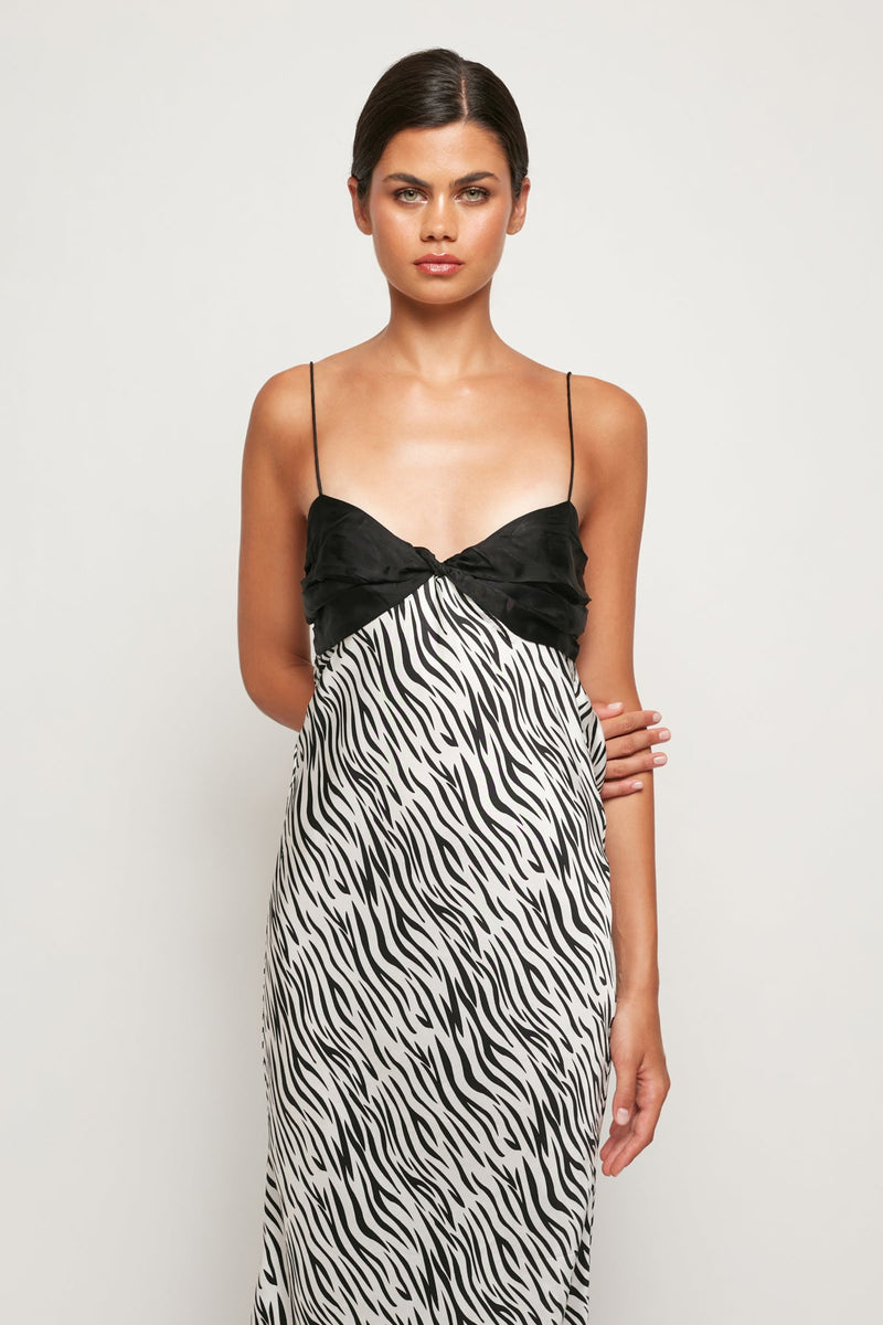 Ruched Bra Slip Midi