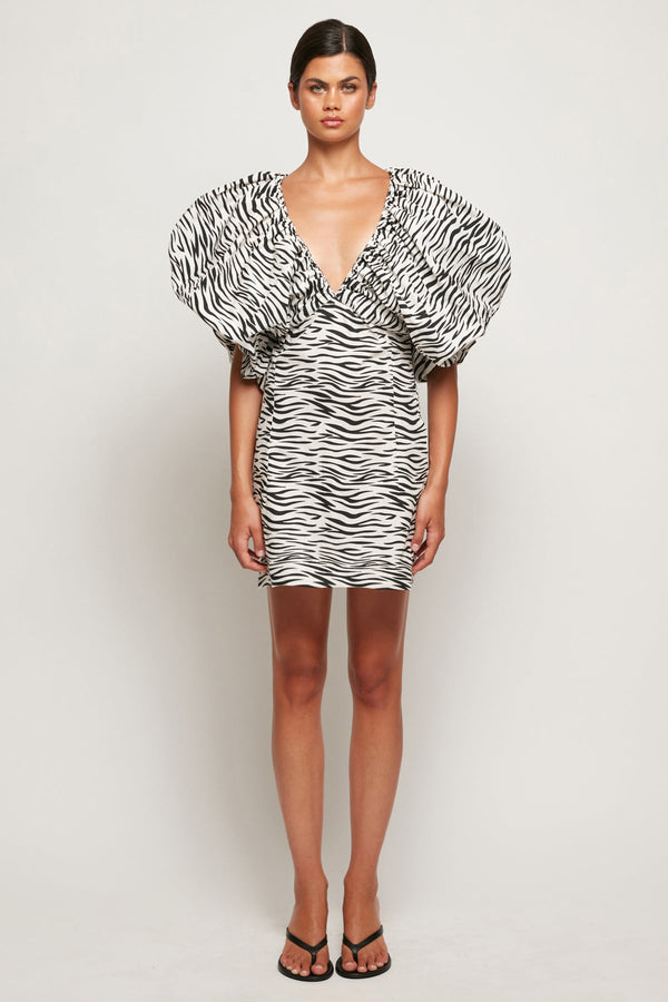 Exaggerated Puff Sleeve Mini