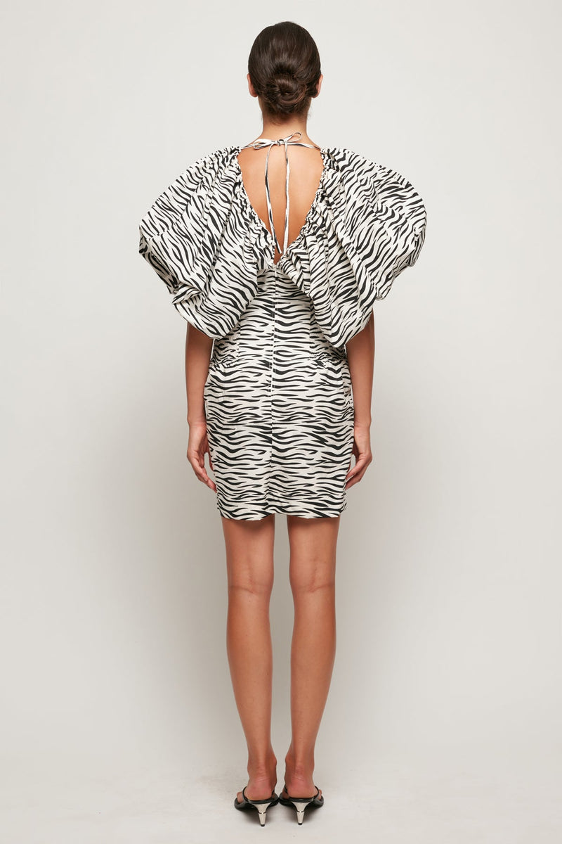 Exaggerated Puff Sleeve Mini