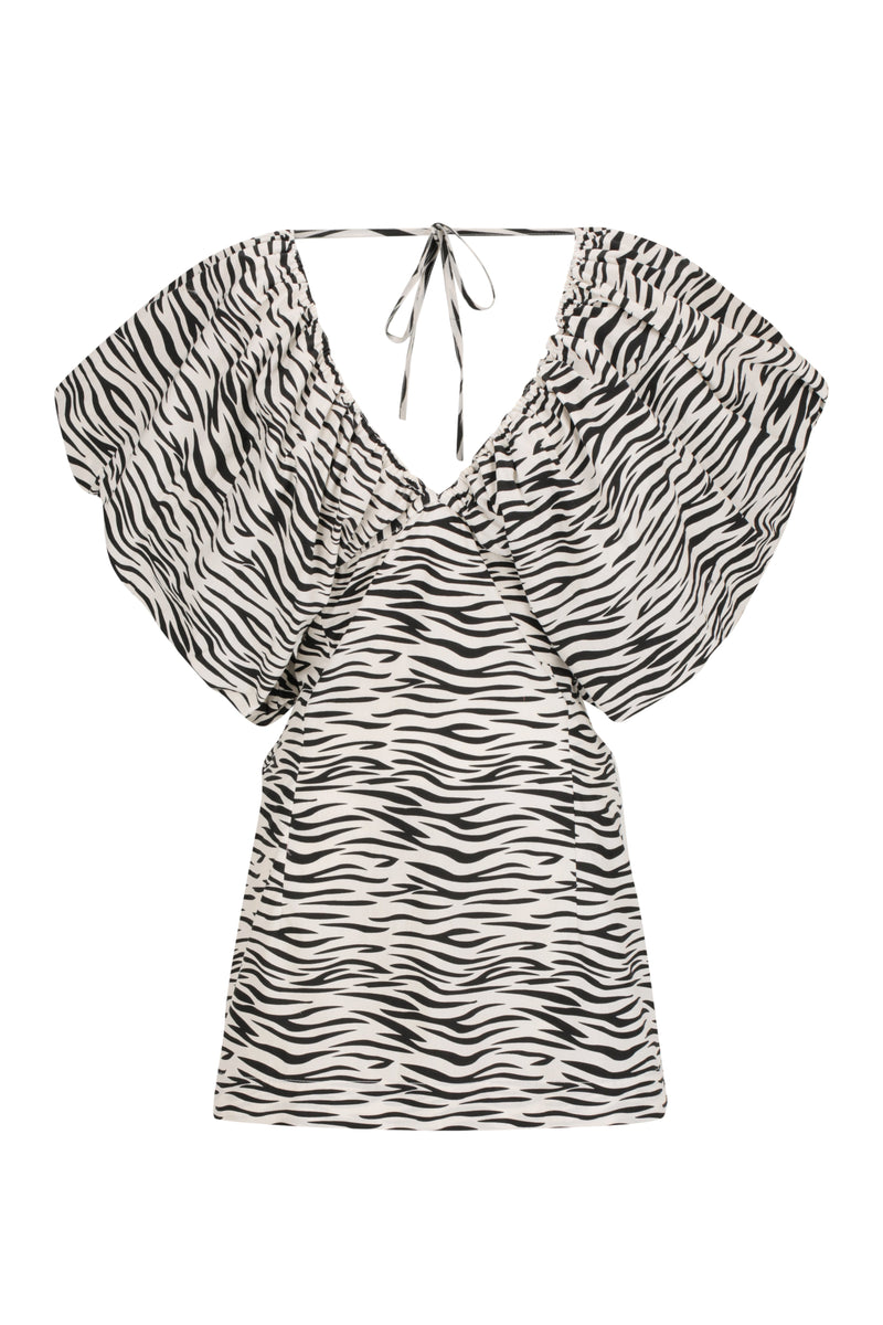 Exaggerated Puff Sleeve Mini