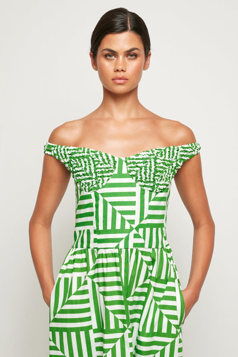Off Shoulder Bodice Maxi