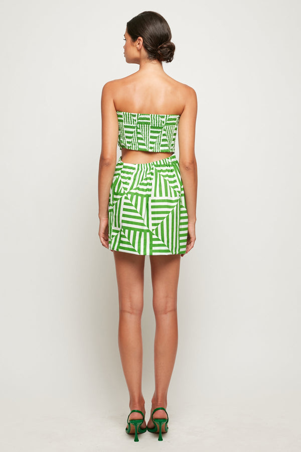 Asymmetric Cut Out Mini