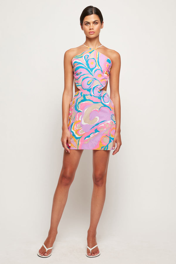 Scarf Style Mini Dress