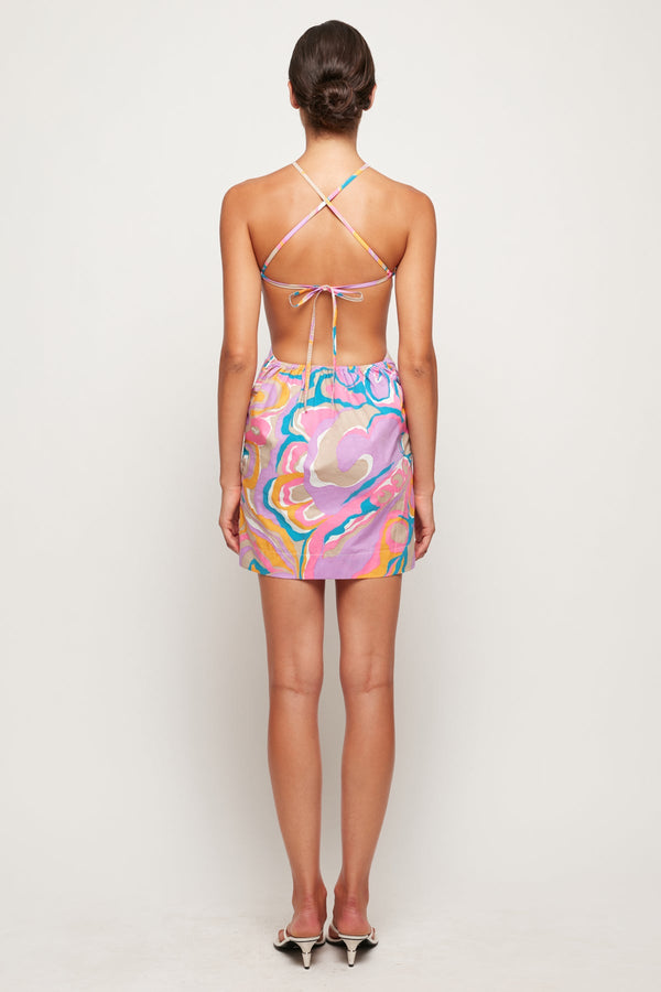 Scarf Style Mini Dress