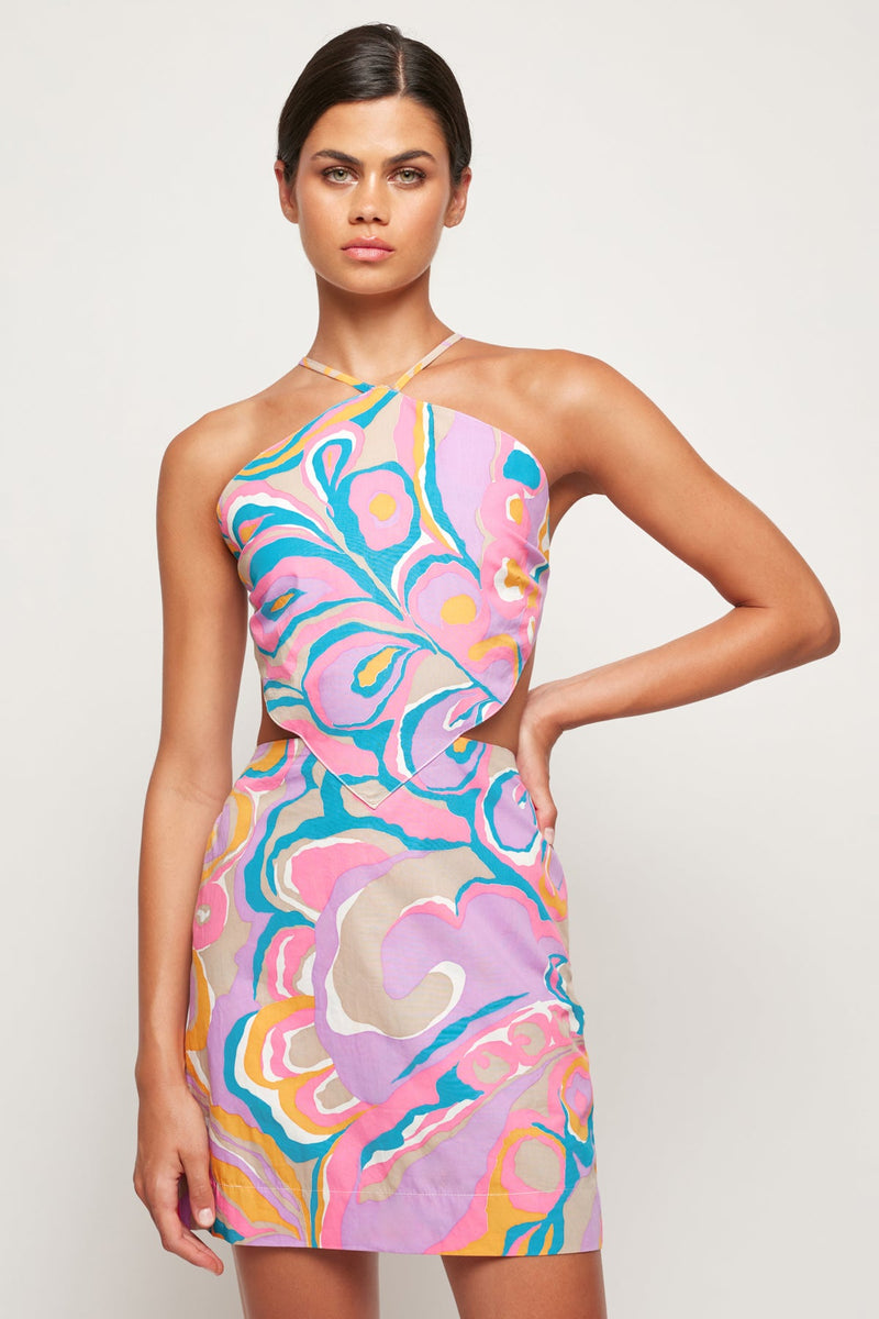 Scarf Style Mini Dress