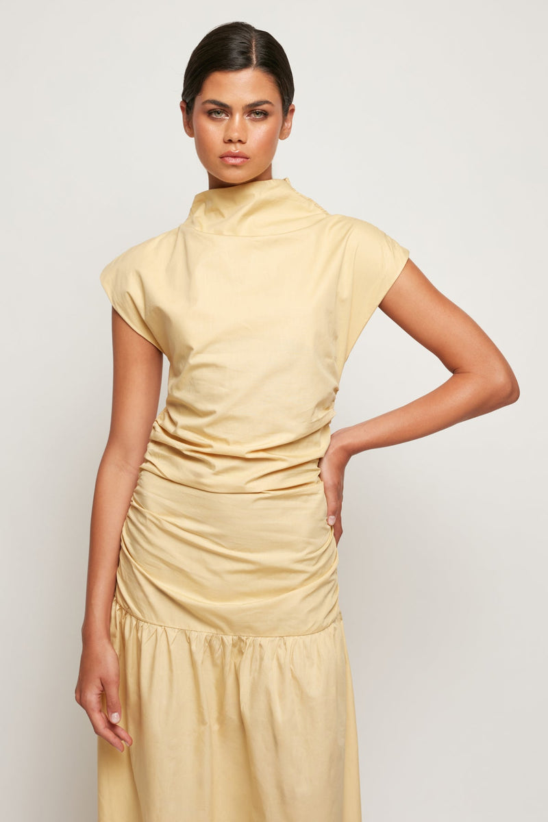 Structured Ruched Maxi