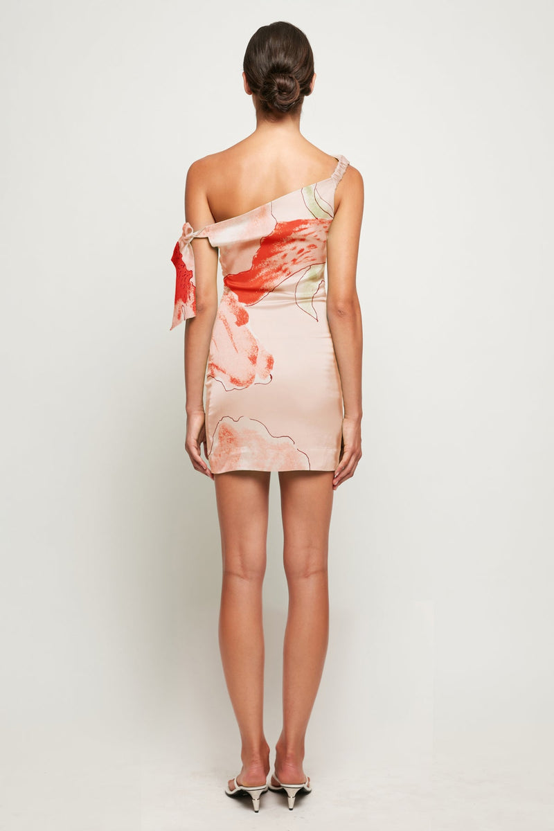 Ruched One Shoulder Mini