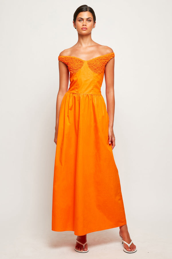 Off Shoulder Bodice Maxi