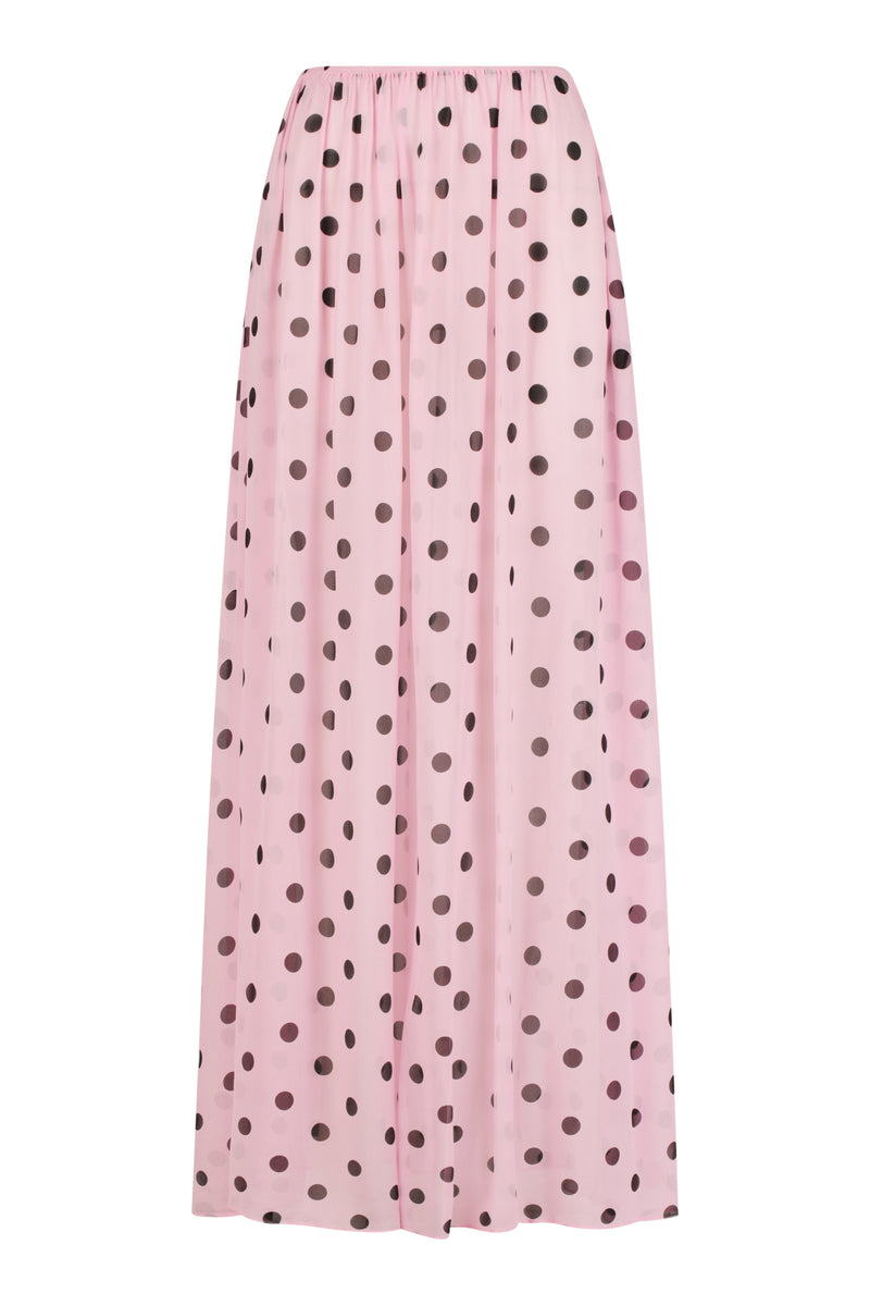 Sheer Pleated Maxi
