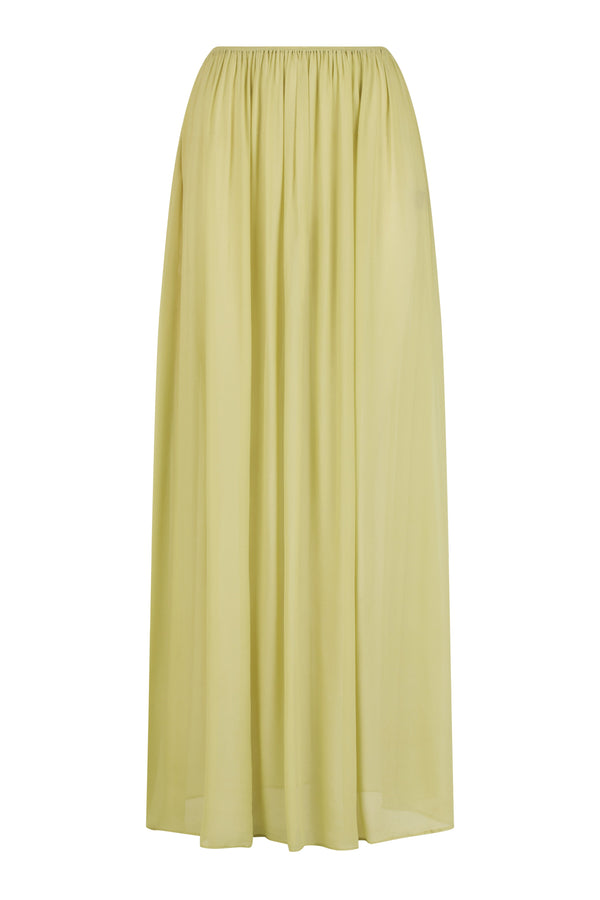 Sheer Pleated Maxi