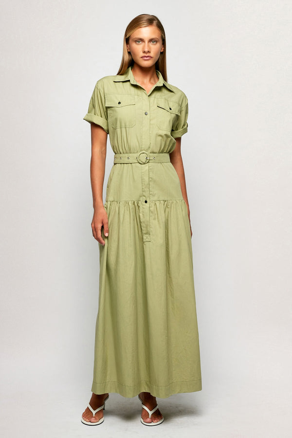 Belted Utility Midi