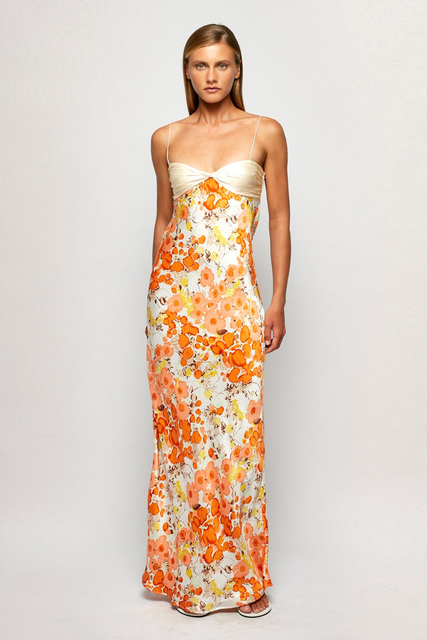 Ruched Bra Slip Maxi