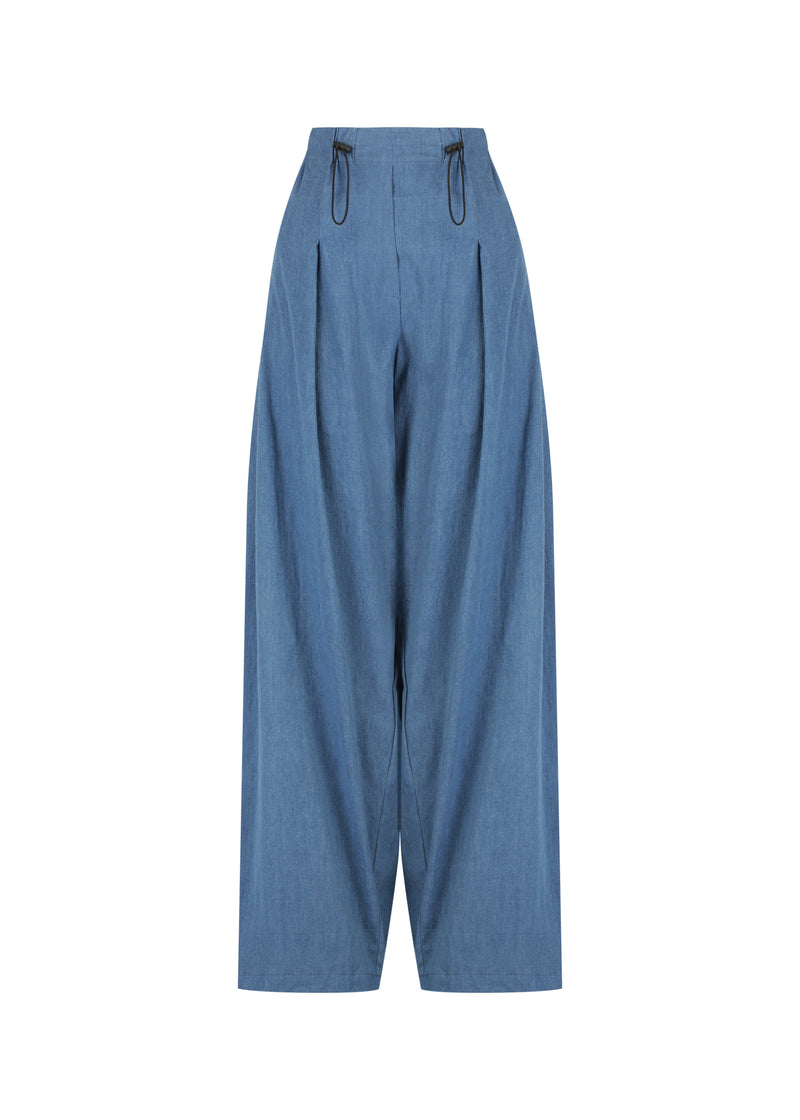 Peplum Cami | Draped Wide-Leg Pant