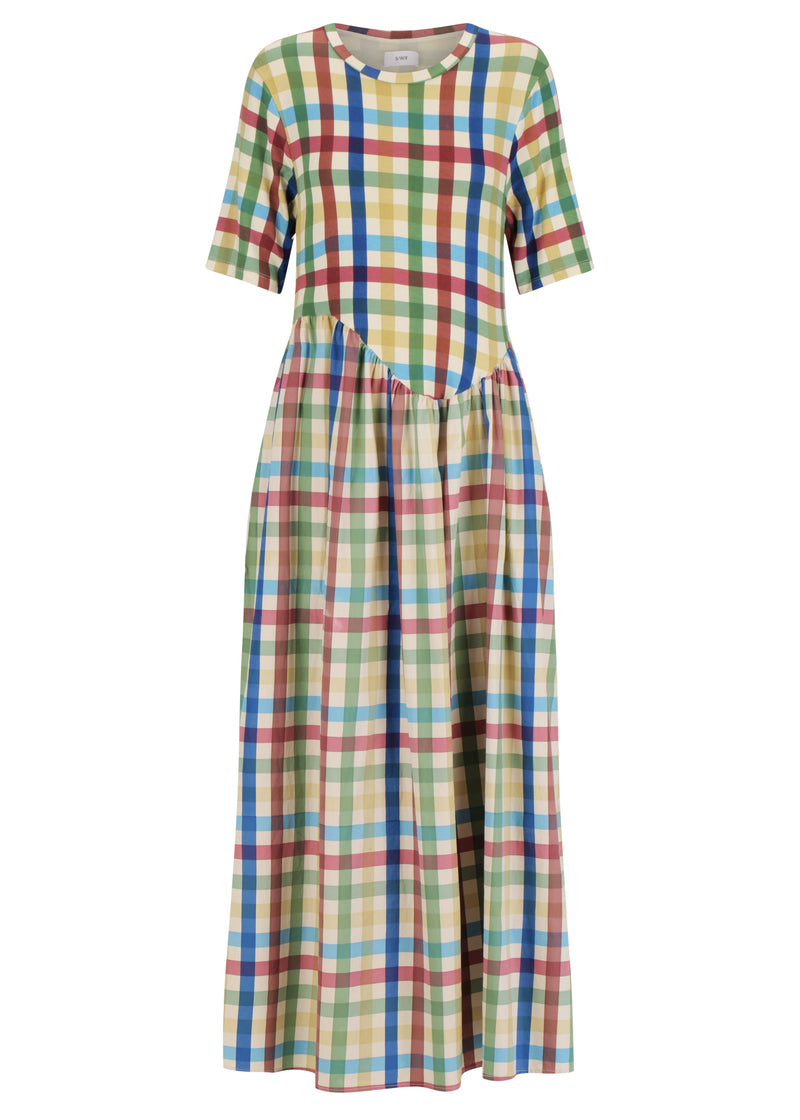 Curved Waist Midi Dress