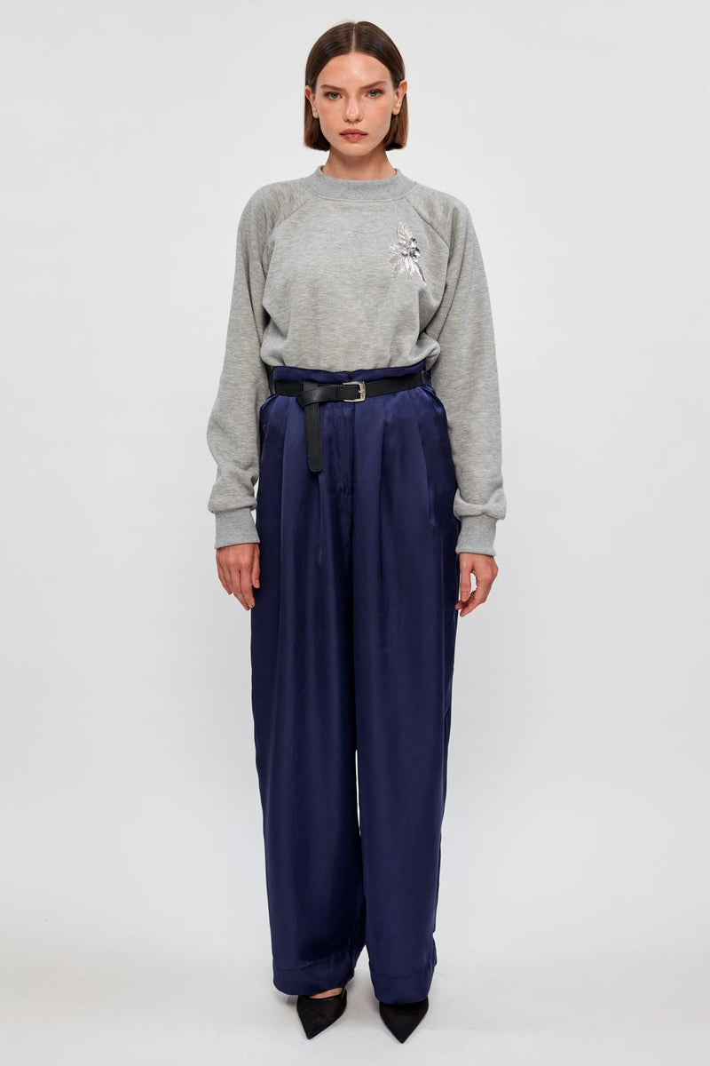 Relaxed Jersey Bodysuit | Tailored Trouser