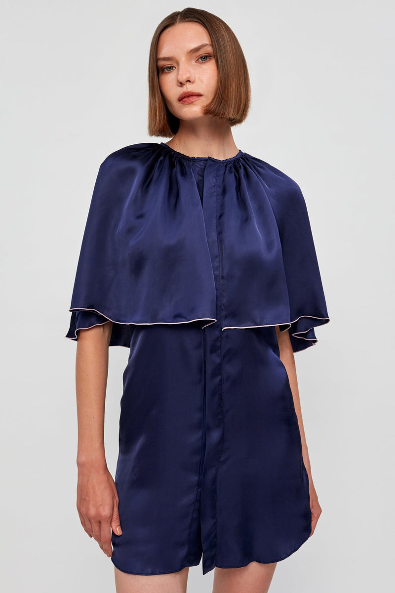 Cape Mini Dress