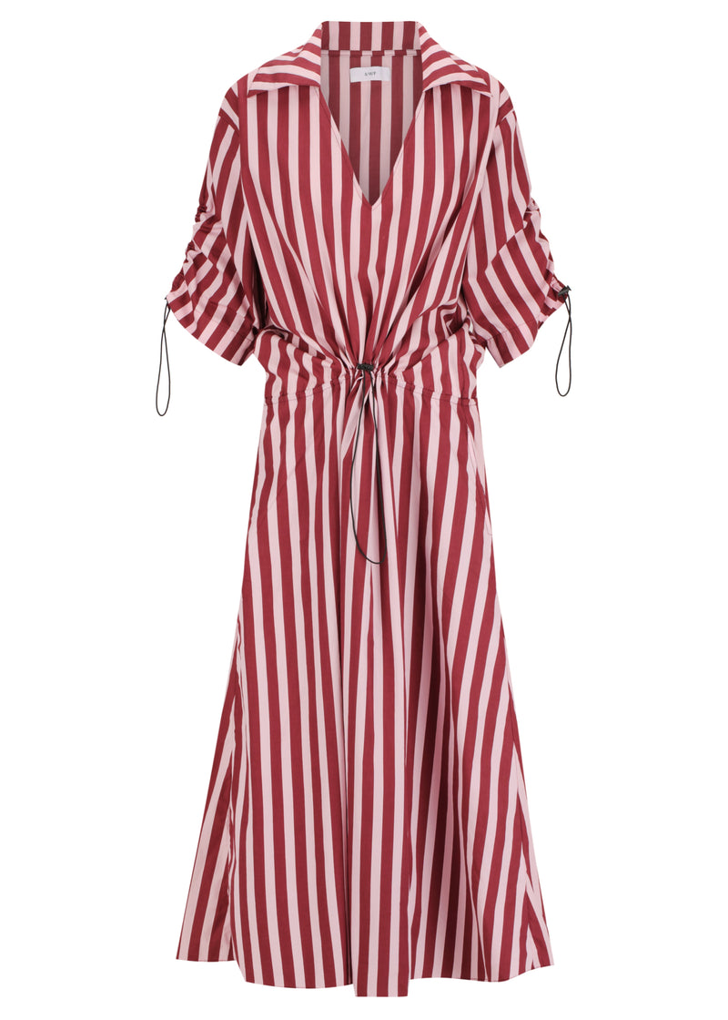 Clinched Waist Midi Dress