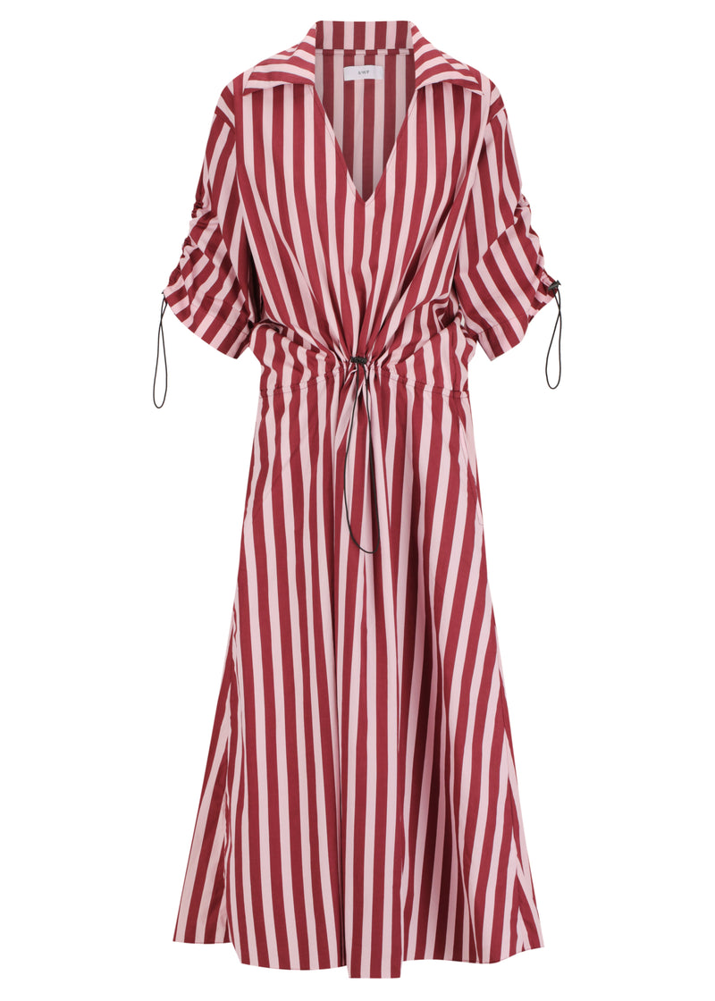 Clinched Waist Midi Dress