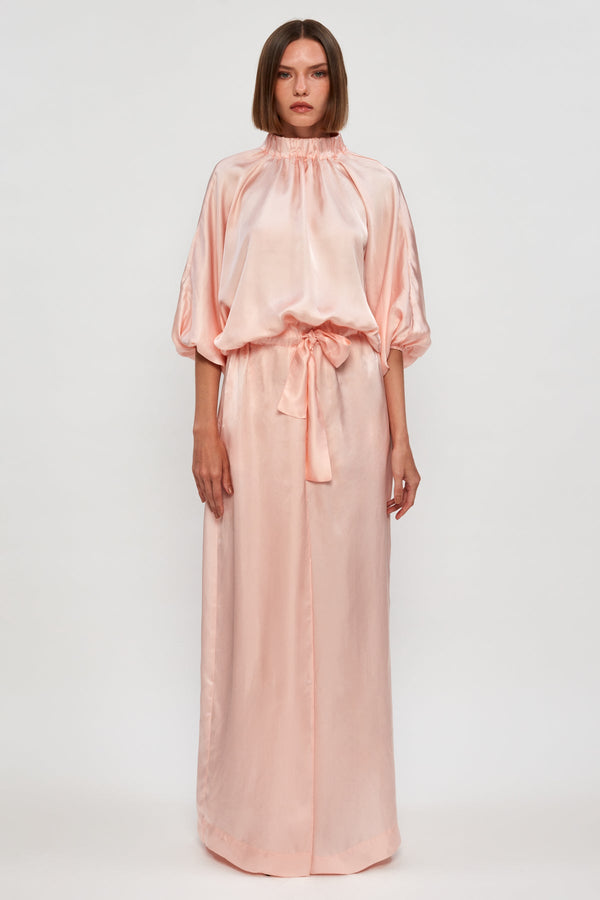 High Neck Maxi Dress