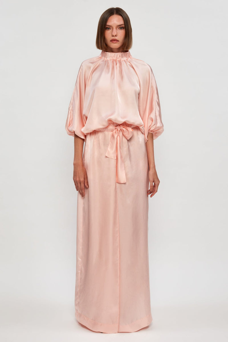 High Neck Maxi Dress