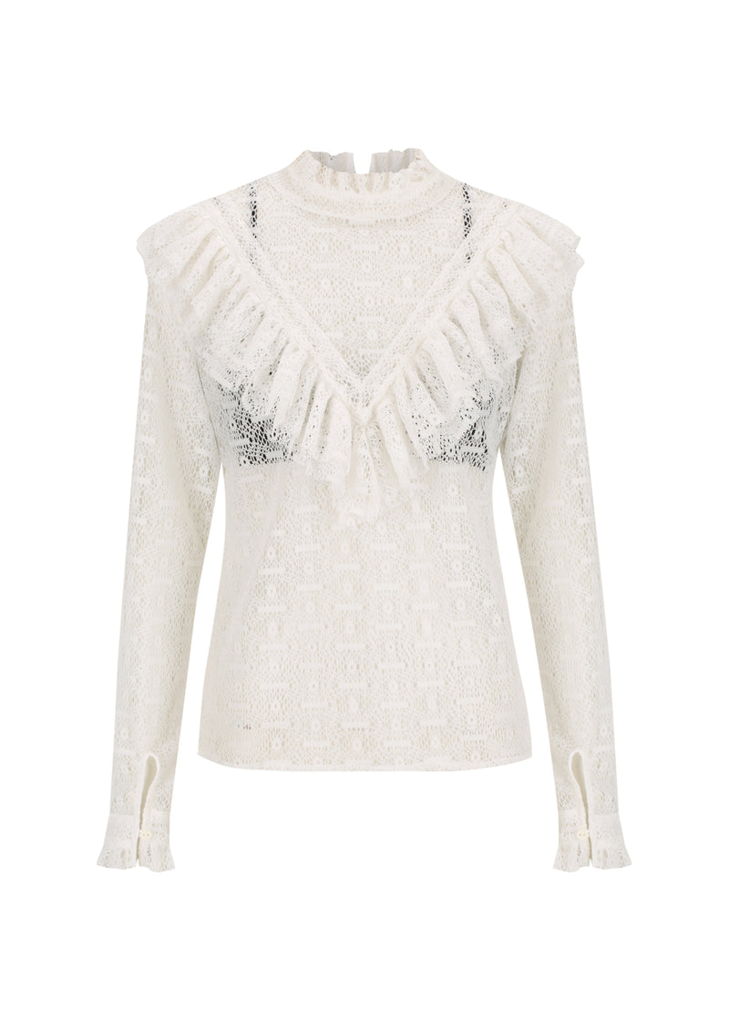 Victorian Lace Blouse | Corduroy Maxi Skirt