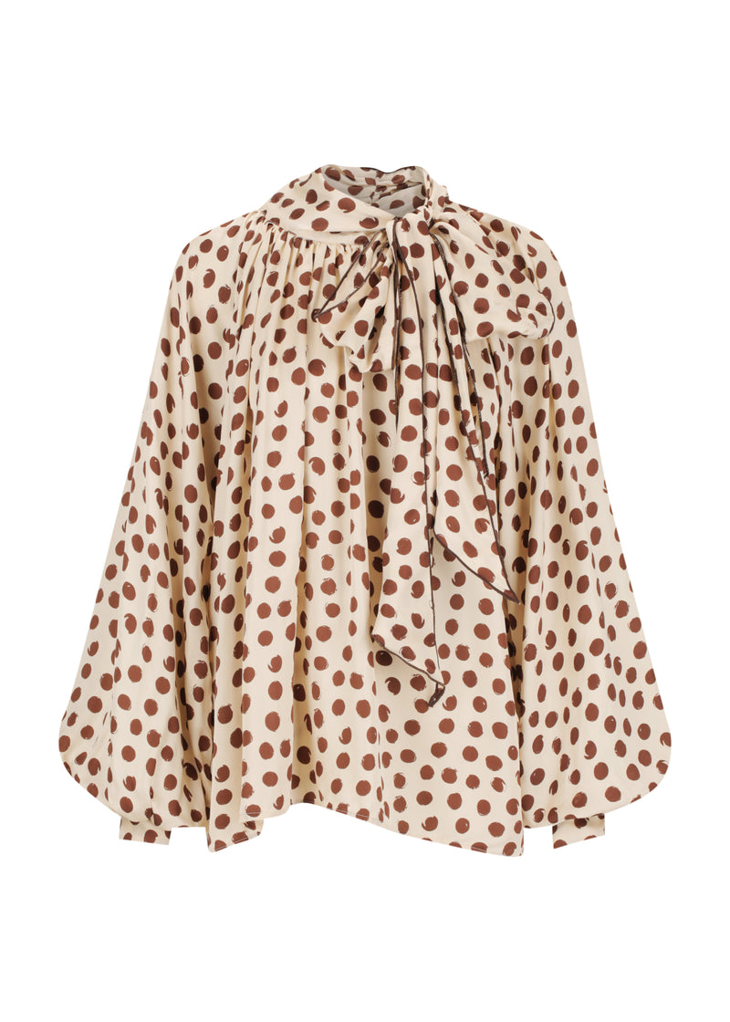 Bow Tie Blouse | Elastic Waist Mini Skirt