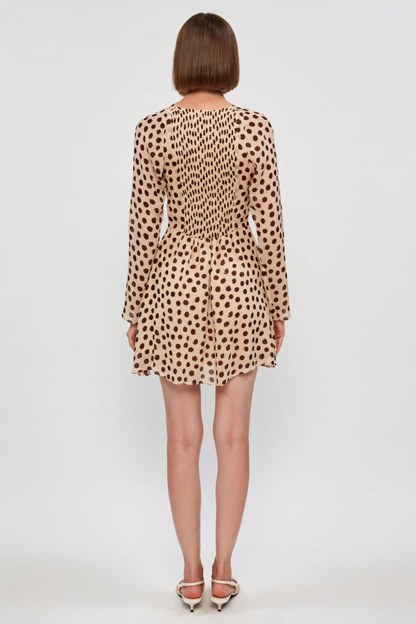 Long Sleeve Twist Front Mini