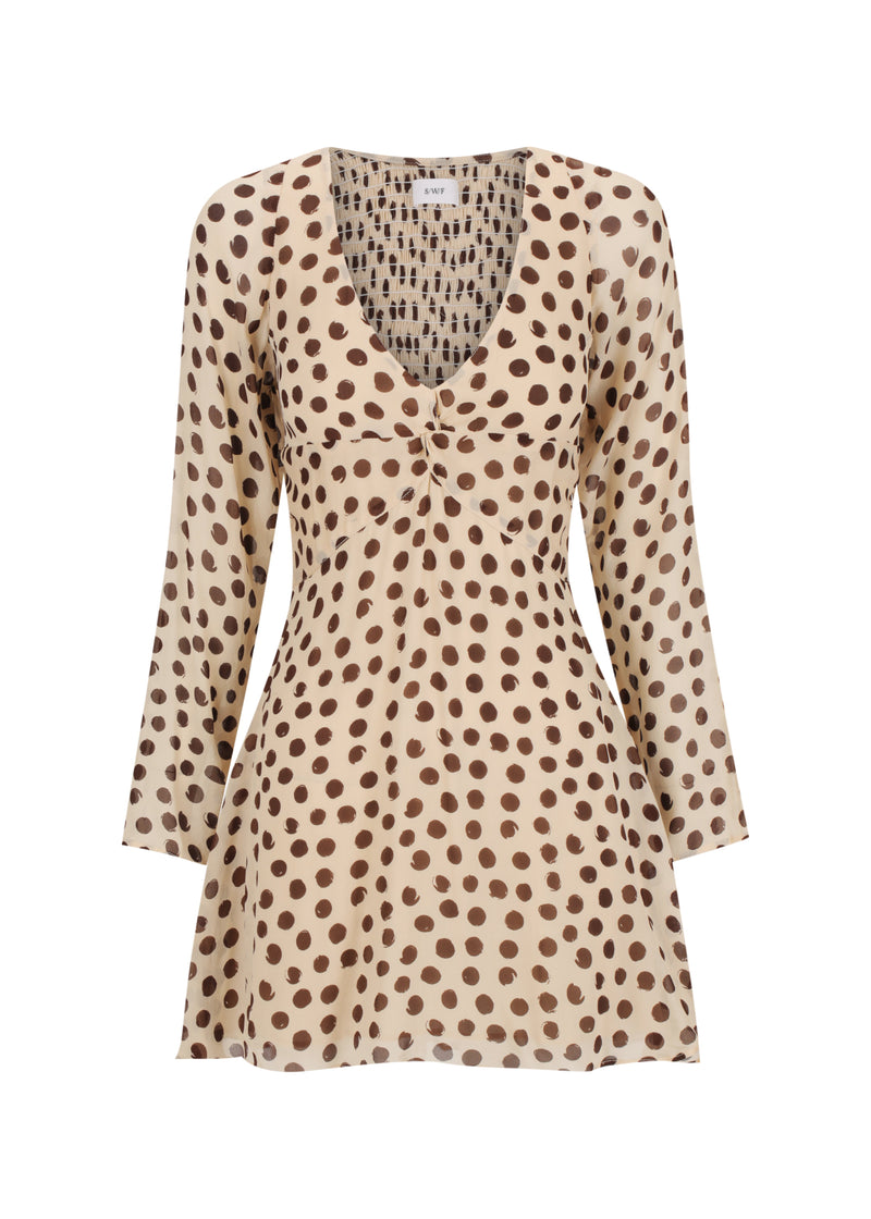 Long Sleeve Twist Front Mini