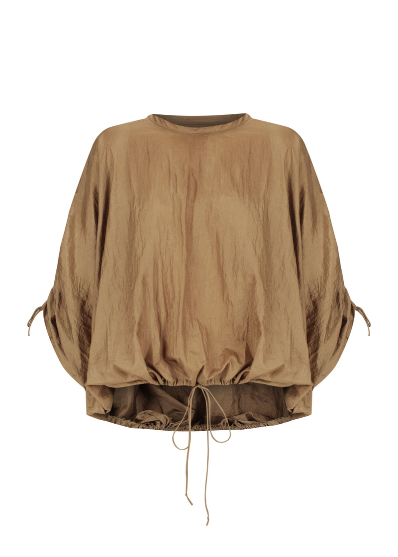 Drawstring Parachute Top | Parachute Midi Skirt