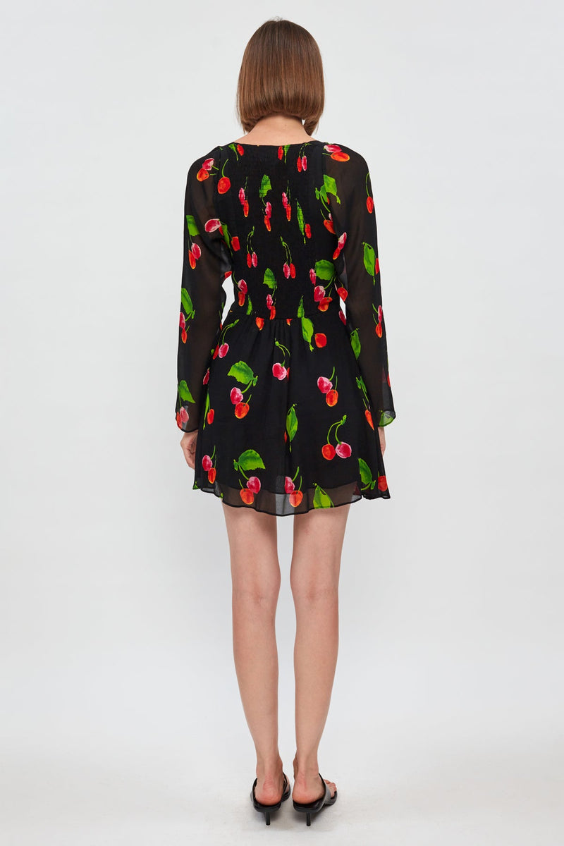 Long Sleeve Twist Front Mini