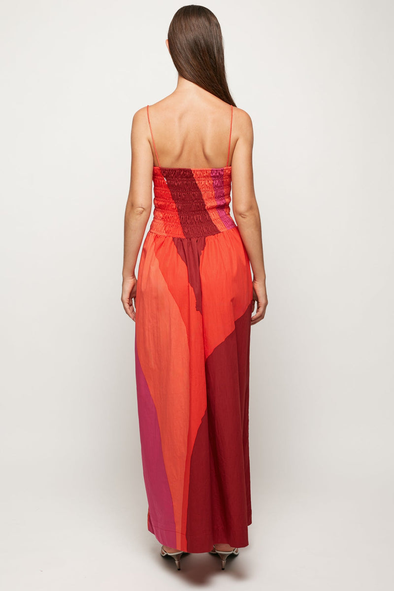 Ruffled Bodice Midi