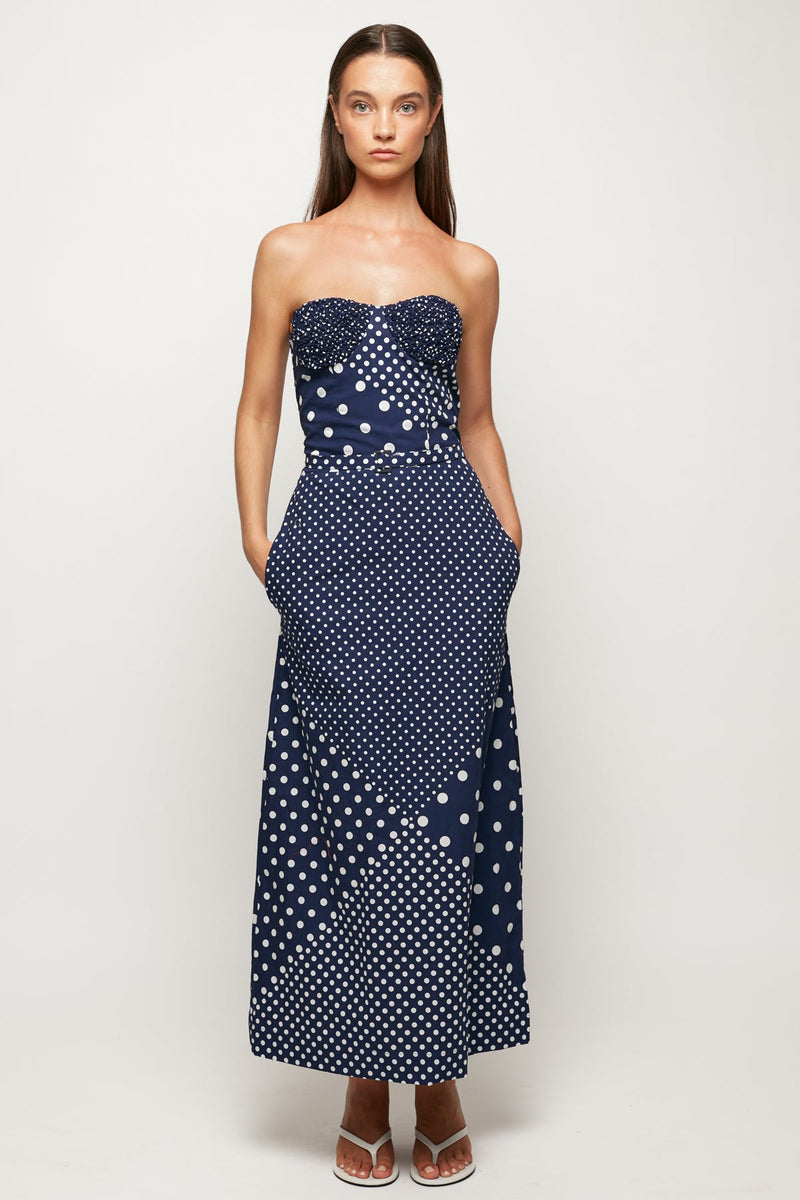 Contoured Strapless Midi