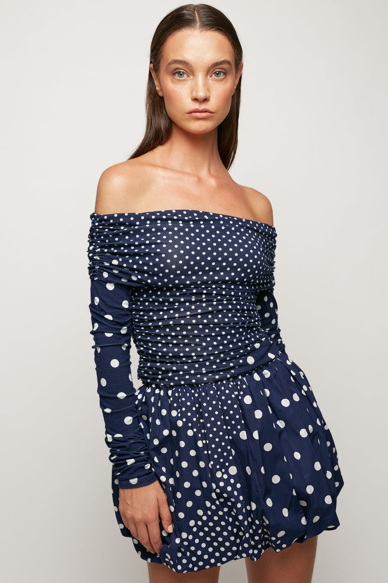 Off Shoulder Wrap Top | Balloon Mini