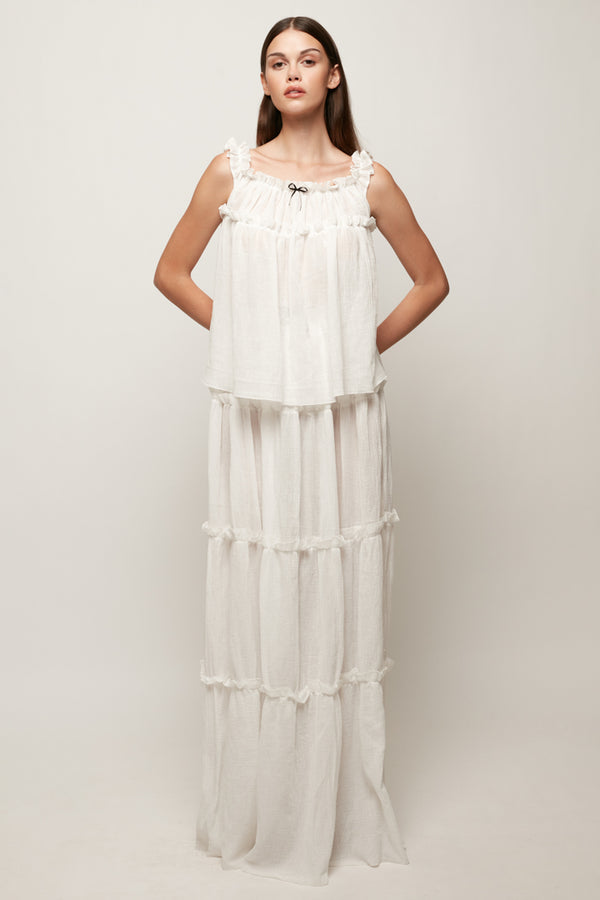 Tiered Cami Top | Tiered Maxi Skirt