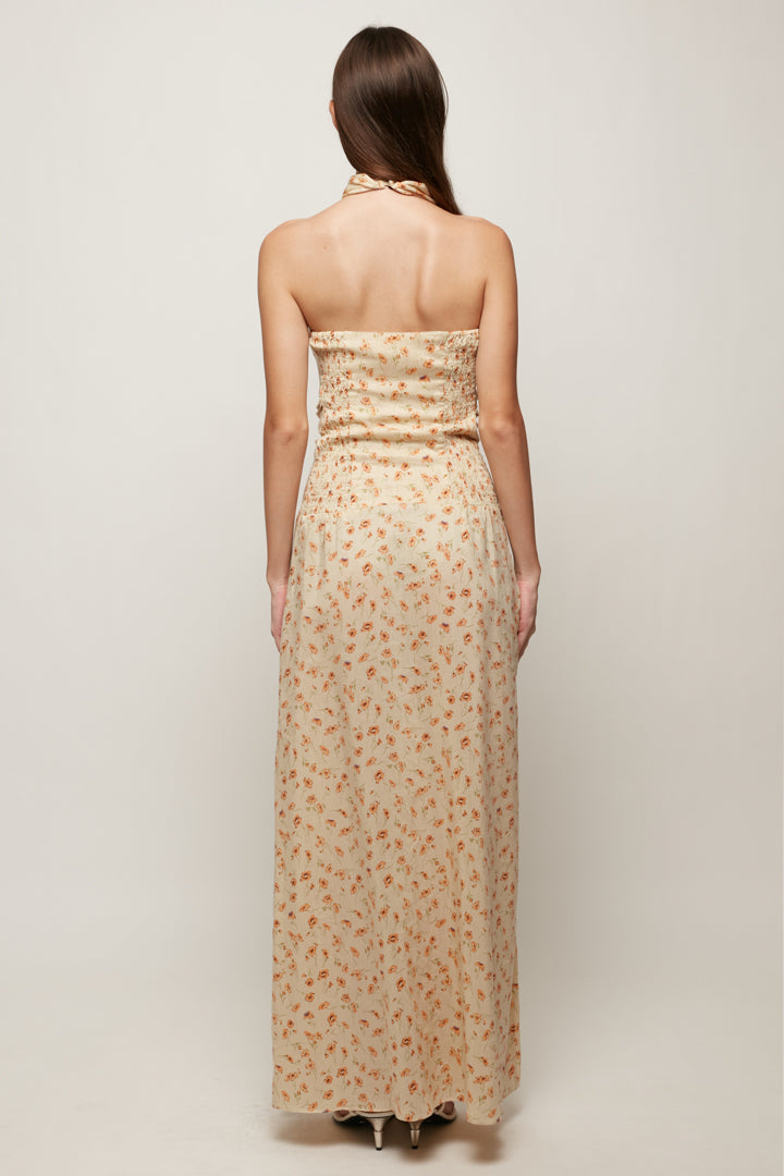 High Neck Halter Maxi