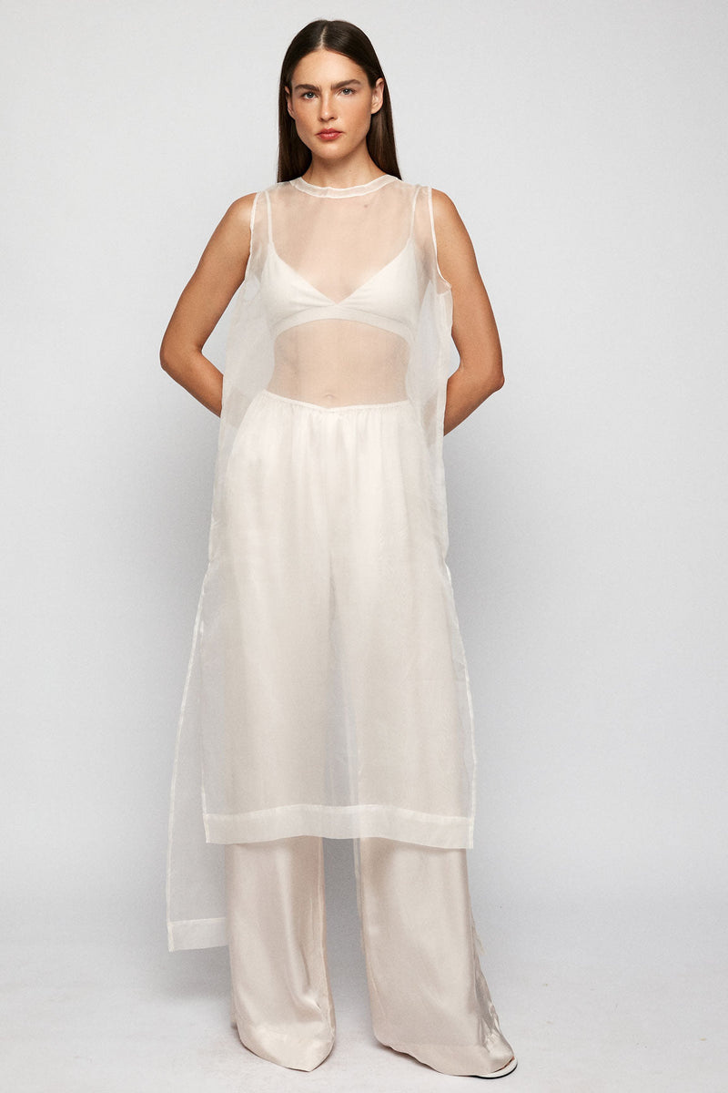 Fine Strap Bralette | Two Length Midi Slip | Relaxed Pant