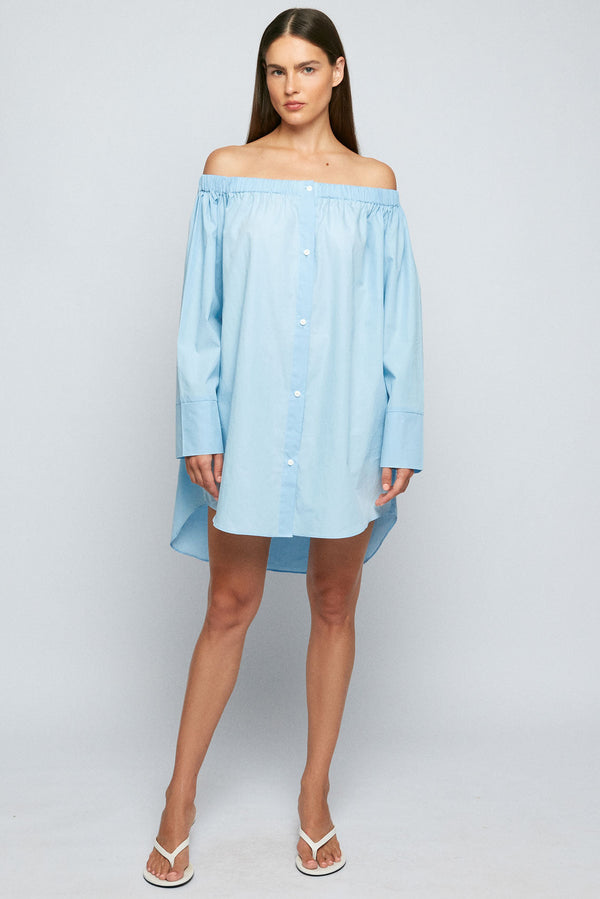 Off Shoulder Shirt Mini